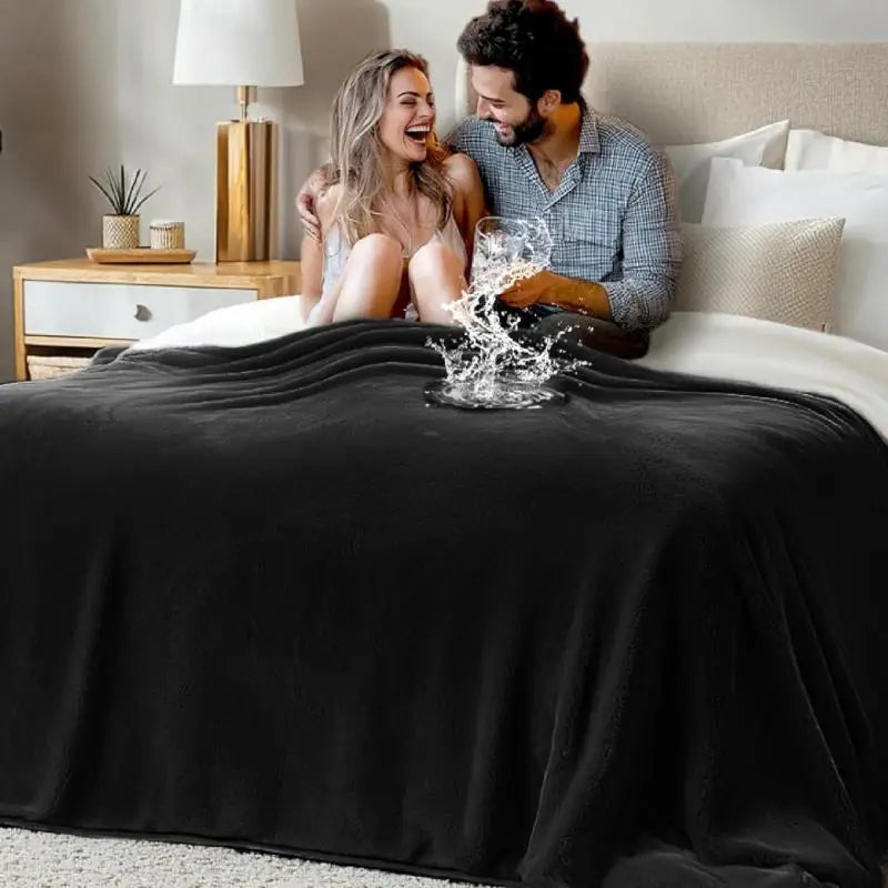 Waterproof Reversible Flannel Sofa & Bed Blanket