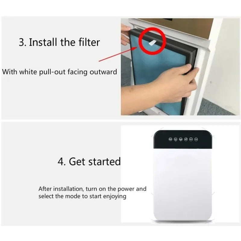 Portable Mini Smart Air Purifier for Bedroom