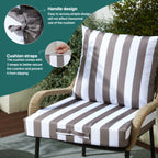 Waterproof Chaise Lounge Cushion for Outdoor Patio