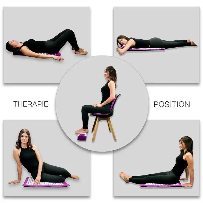 Acupressure Yoga Mat and Cushion Set