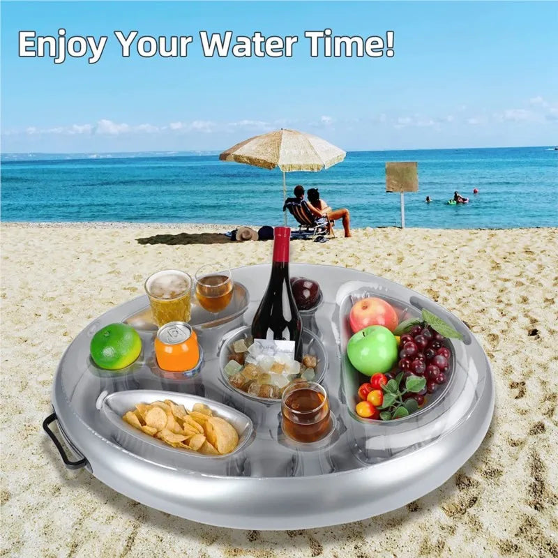 Inflatable Pool Drink Holder Floating Tray