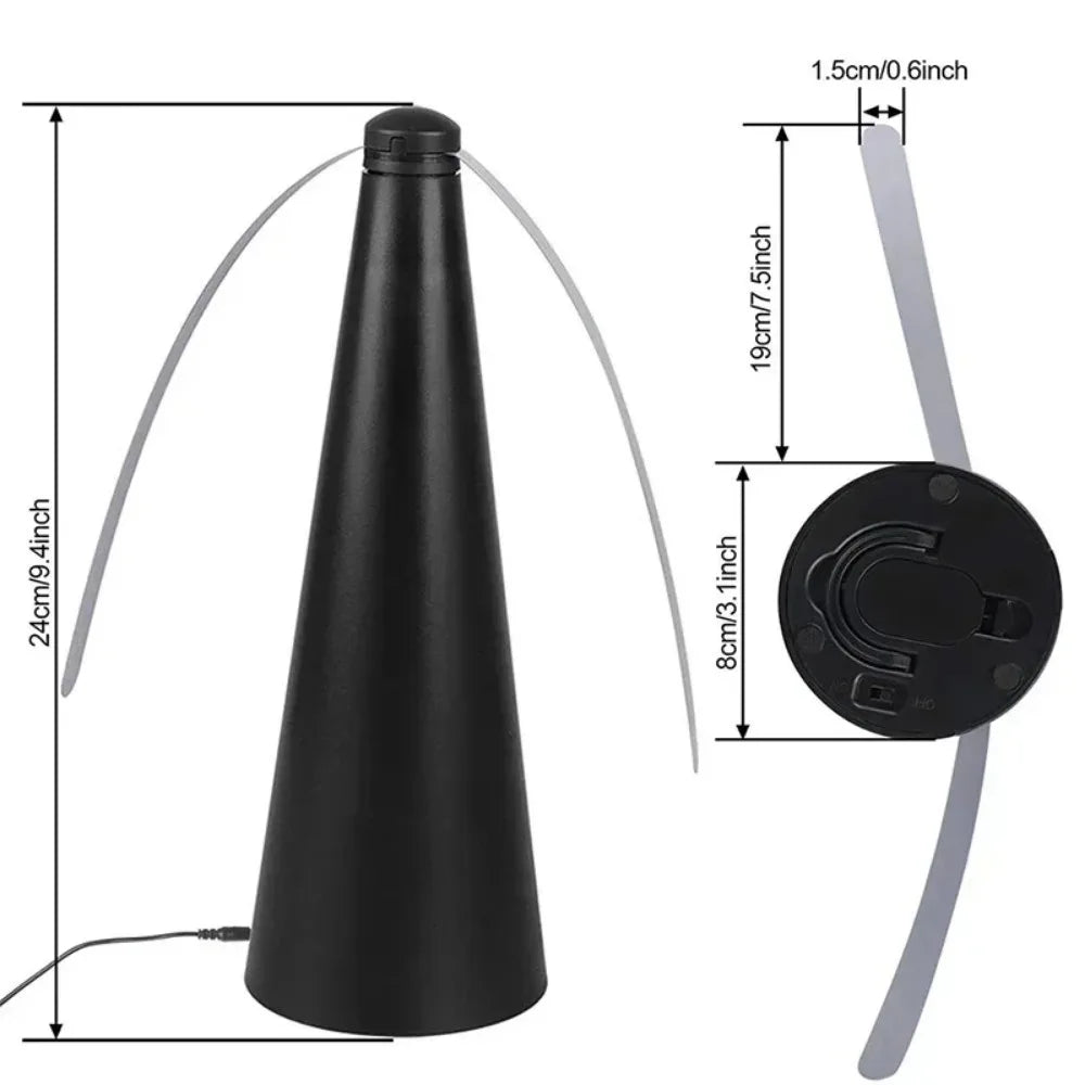 Tabletop Fly Repellent Fan for Food Protection