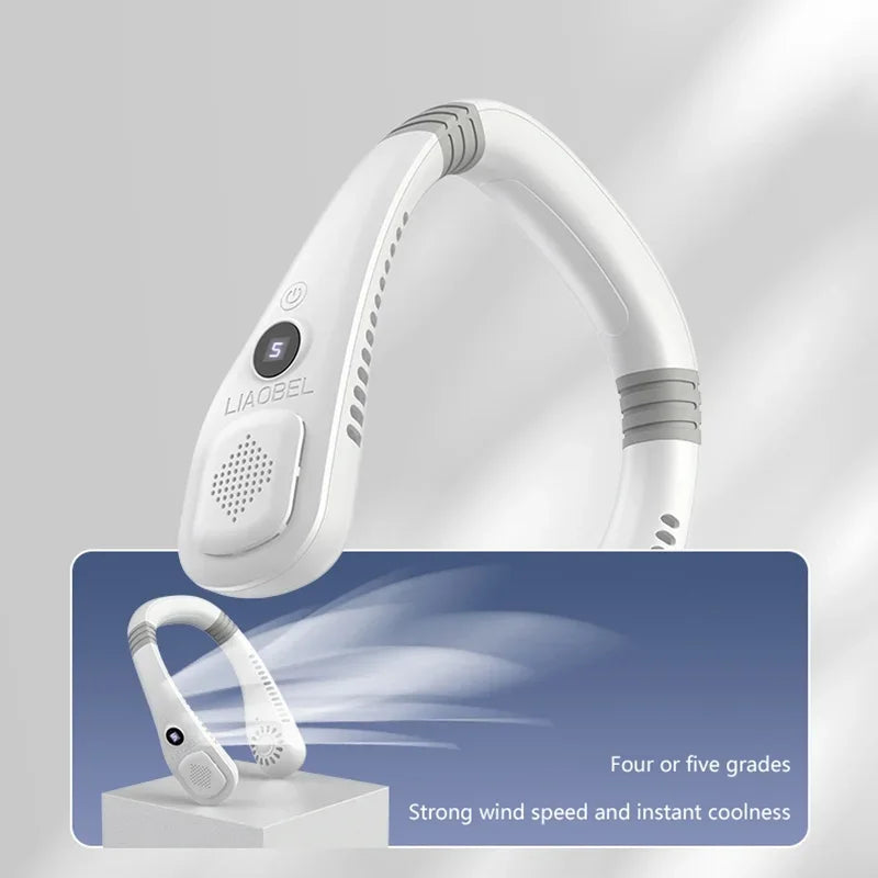 USB Rechargeable Bladeless Neck Fan Portable