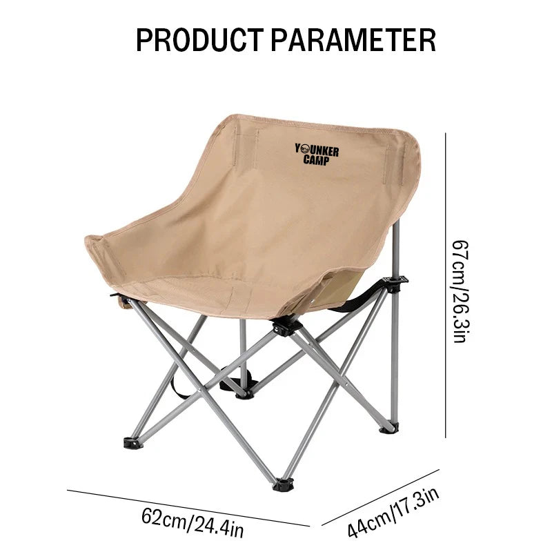 Portable Folding Moon Chair for Outdoor Use