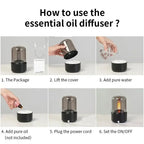 Portable USB Aroma Diffuser with Night Light