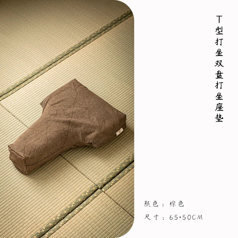 T-Shape Buckwheat Meditation Floor Cushion