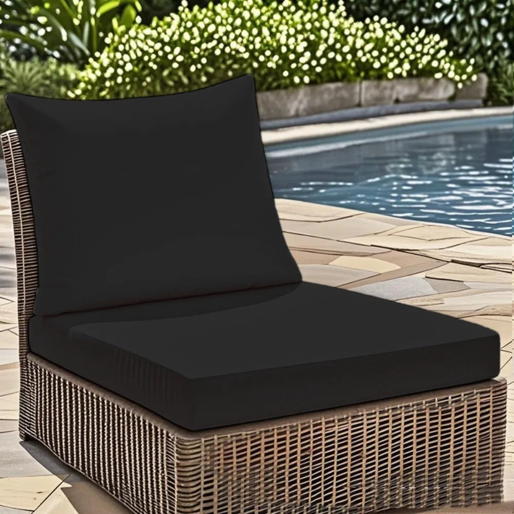 Waterproof Outdoor Seat and Back Cushion Set