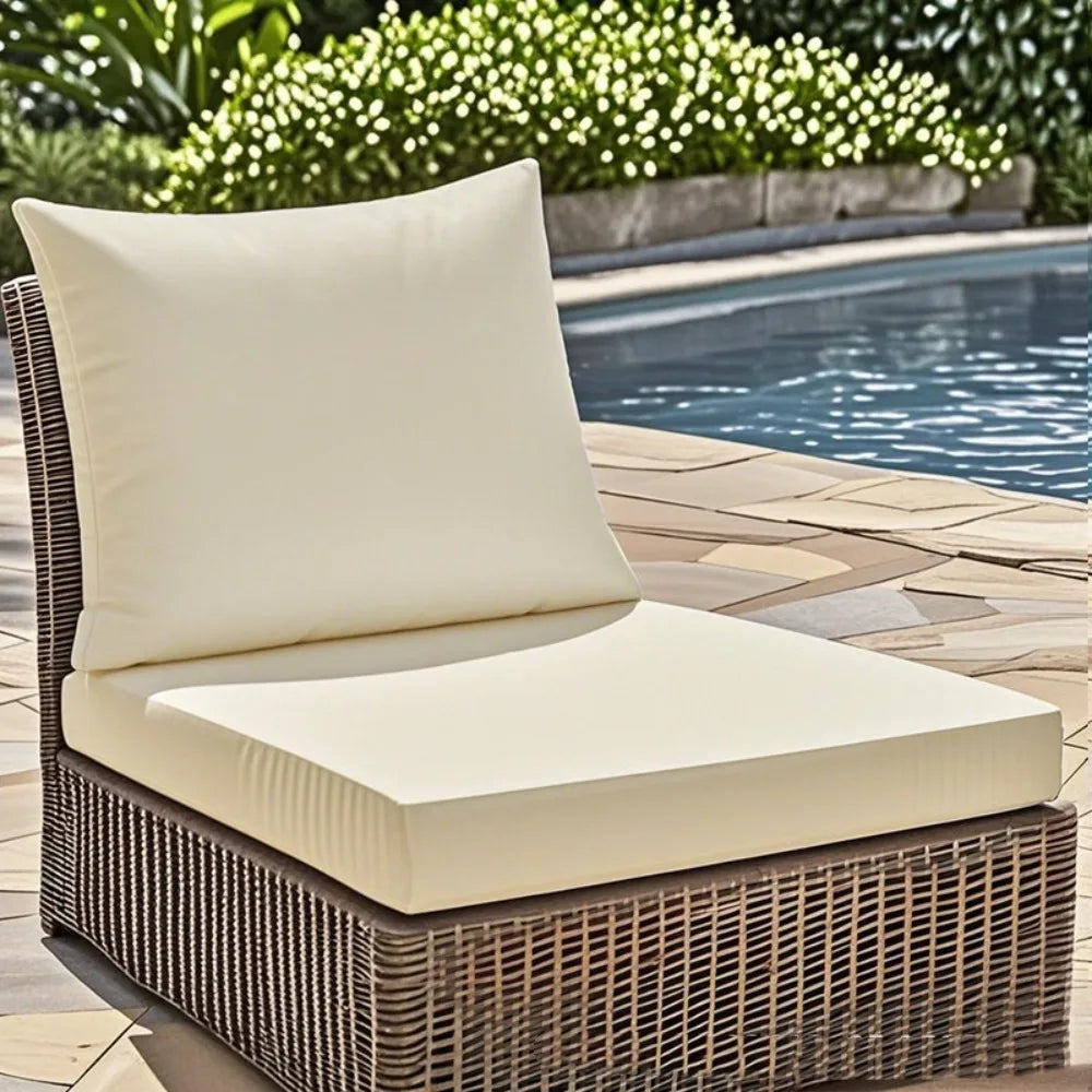 Waterproof Outdoor Seat and Back Cushion Set